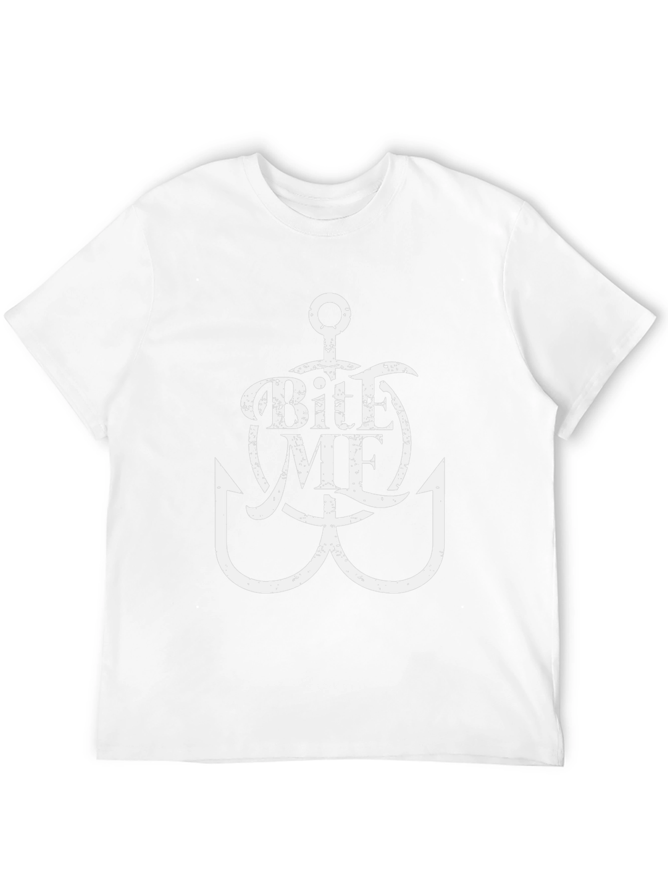 Bite Me Anchor Graphic Tee - Black
