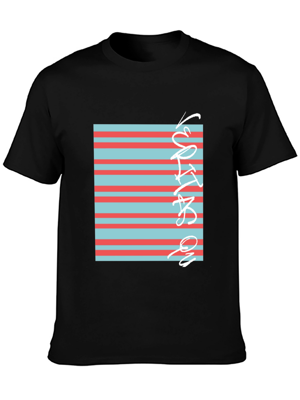 Striped Graphic Tee - Cool Casual Style