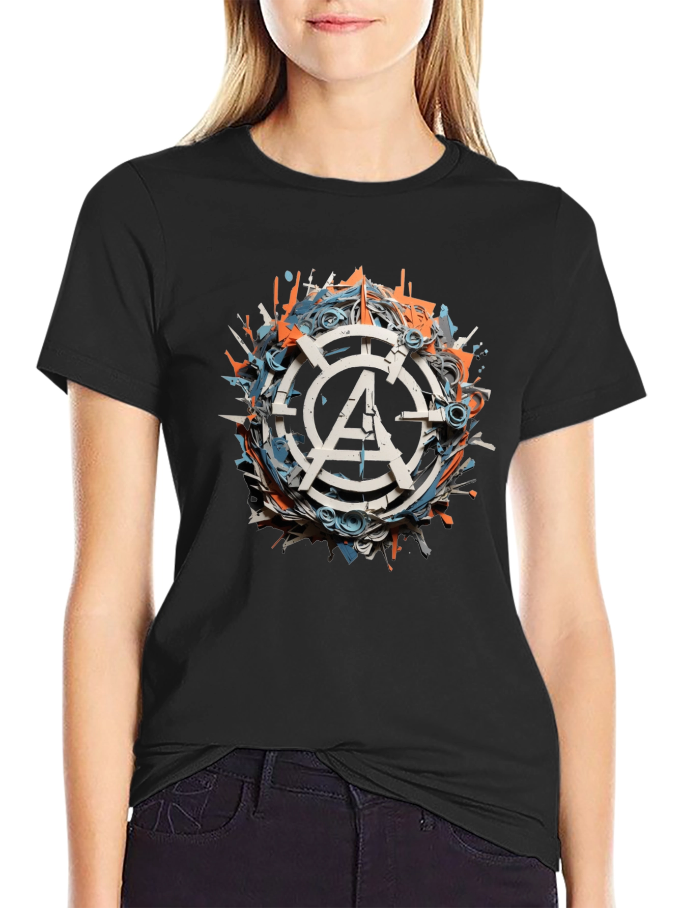 Abstract Graphic Tee - Modern Art Design