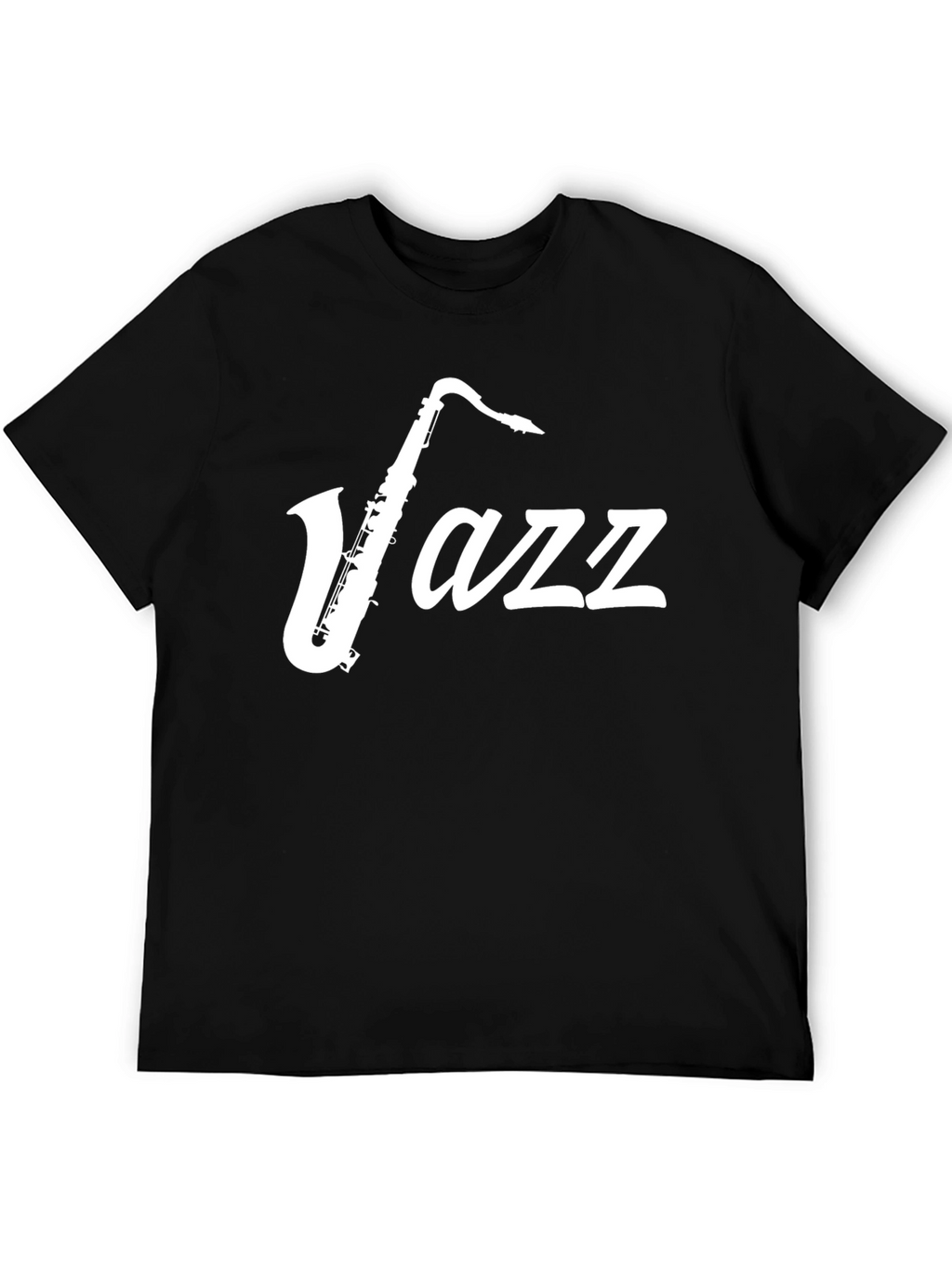 Jazz Saxophone Graphic T-Shirt - Black