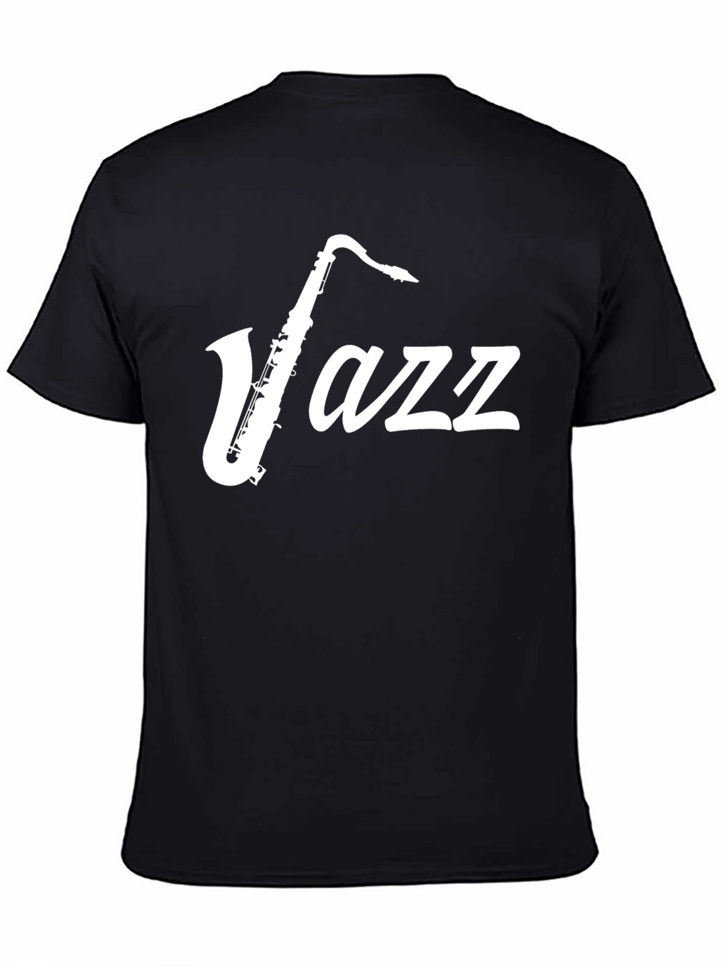 Jazz Saxophone Graphic T-Shirt - Black