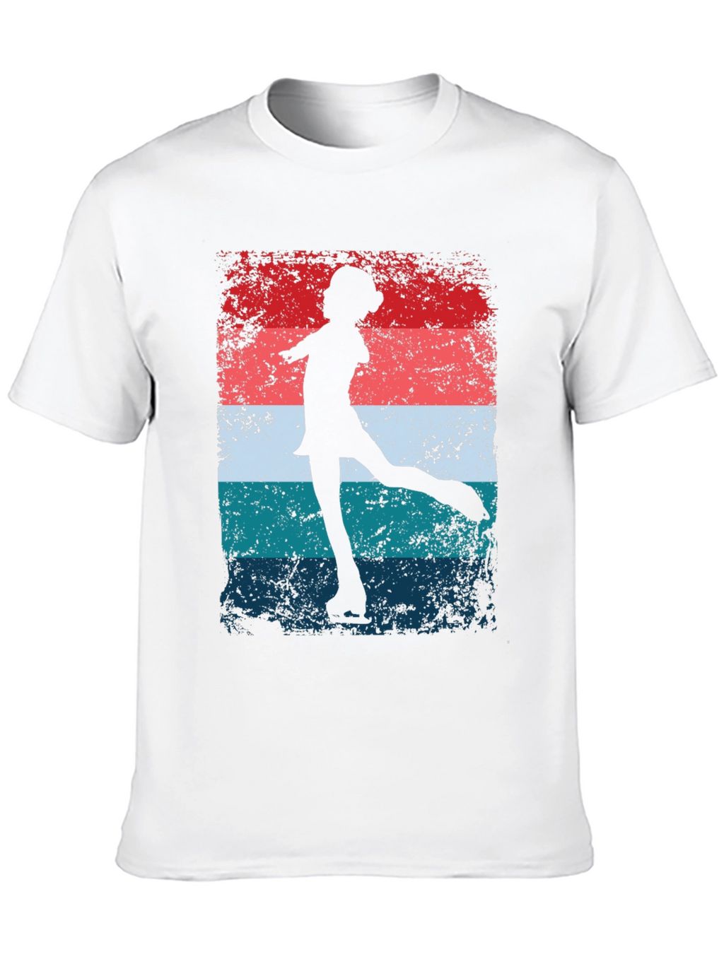 Figure Skater Graphic Tee - Retro Style