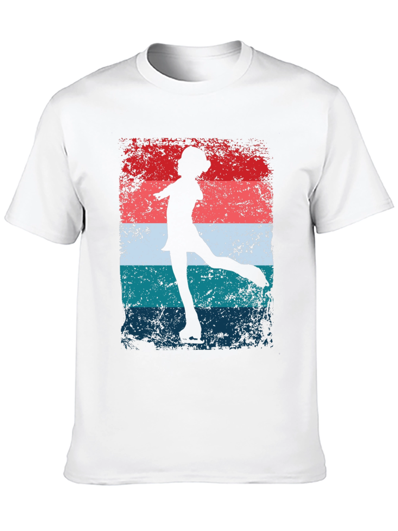 Figure Skater Graphic Tee - Retro Style