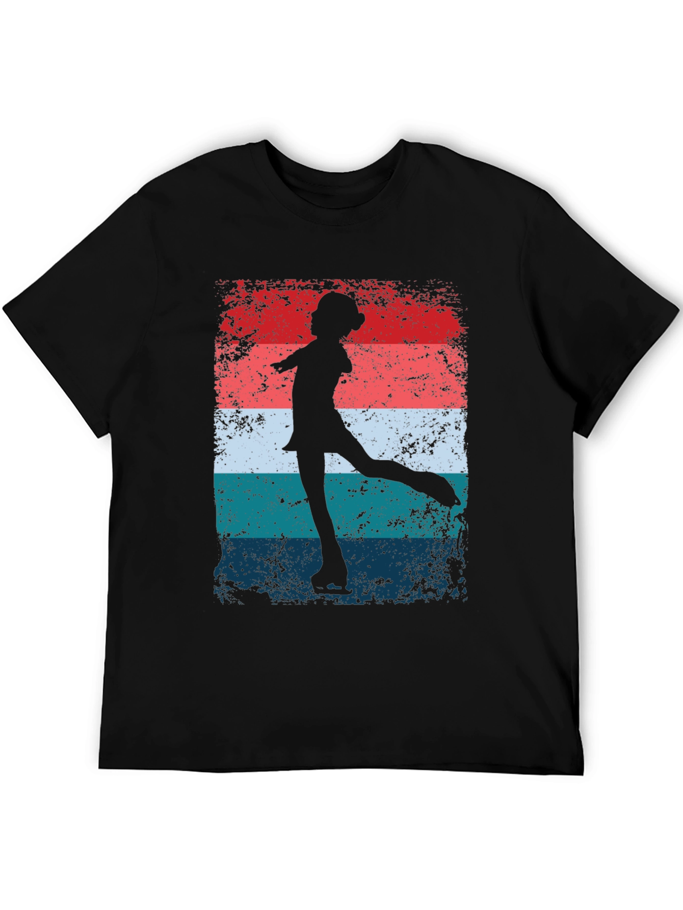 Figure Skater Graphic Tee - Retro Style