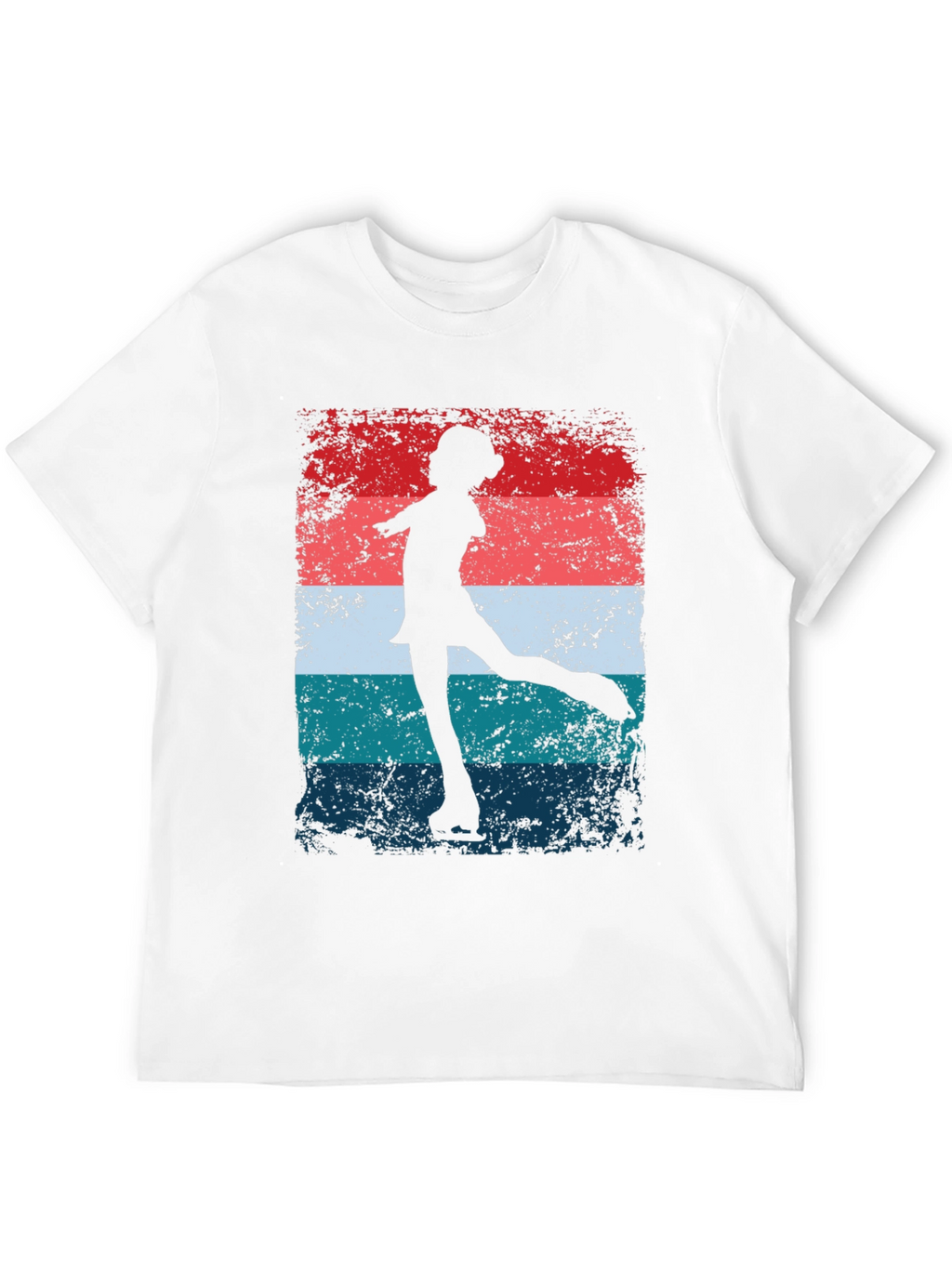 Figure Skater Graphic Tee - Retro Style