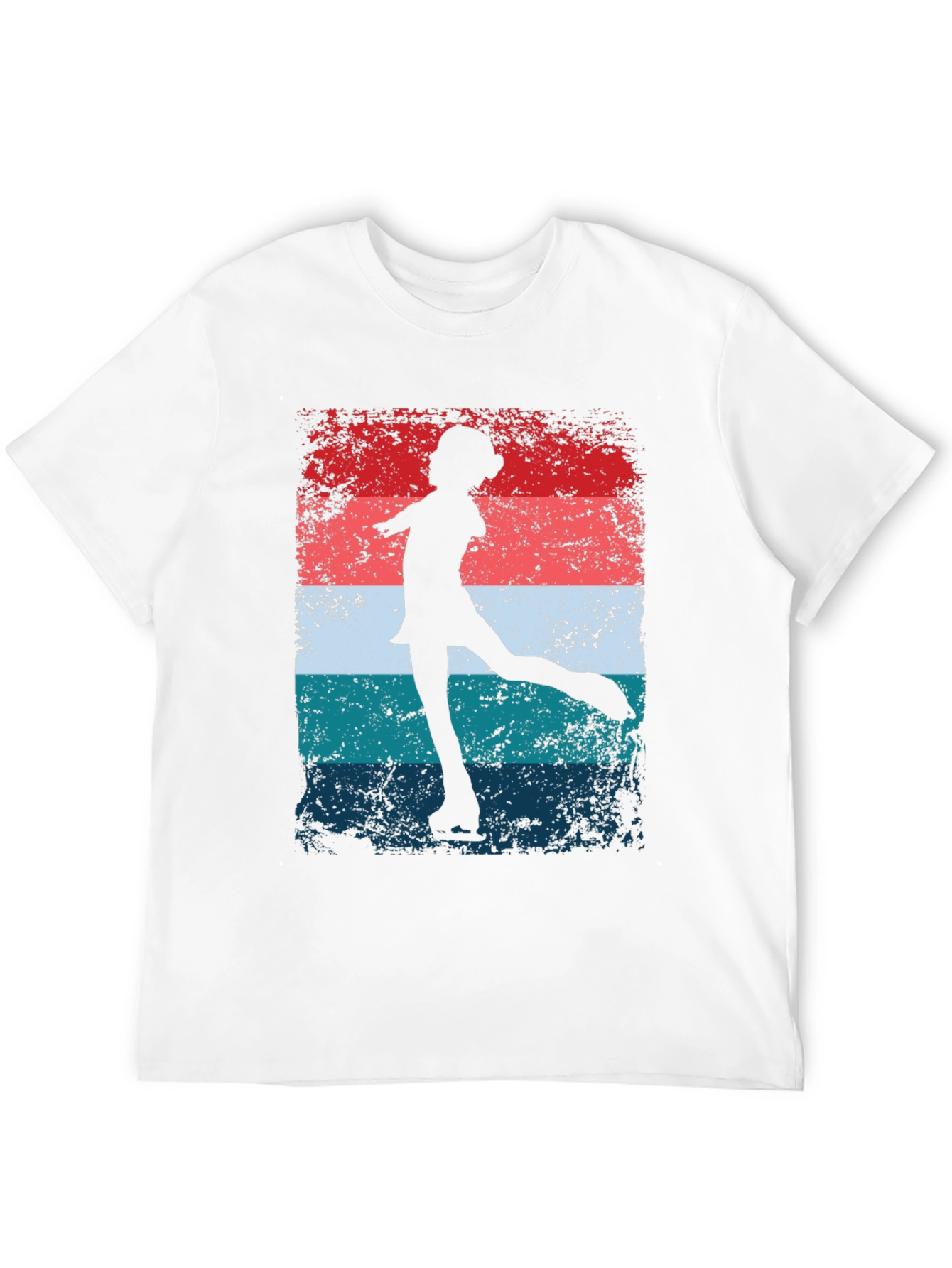 Figure Skater Graphic Tee - Retro Style