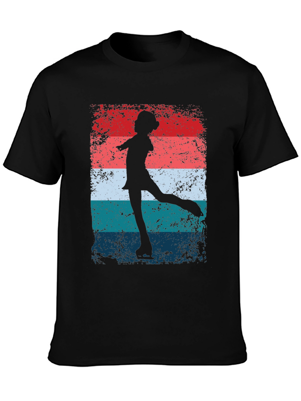 Figure Skater Graphic Tee - Retro Style