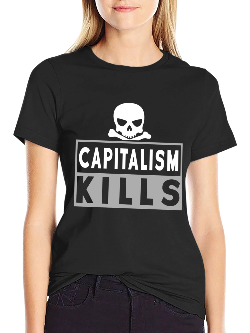 Capitalism Kills T-Shirt - Skull Graphic Tee