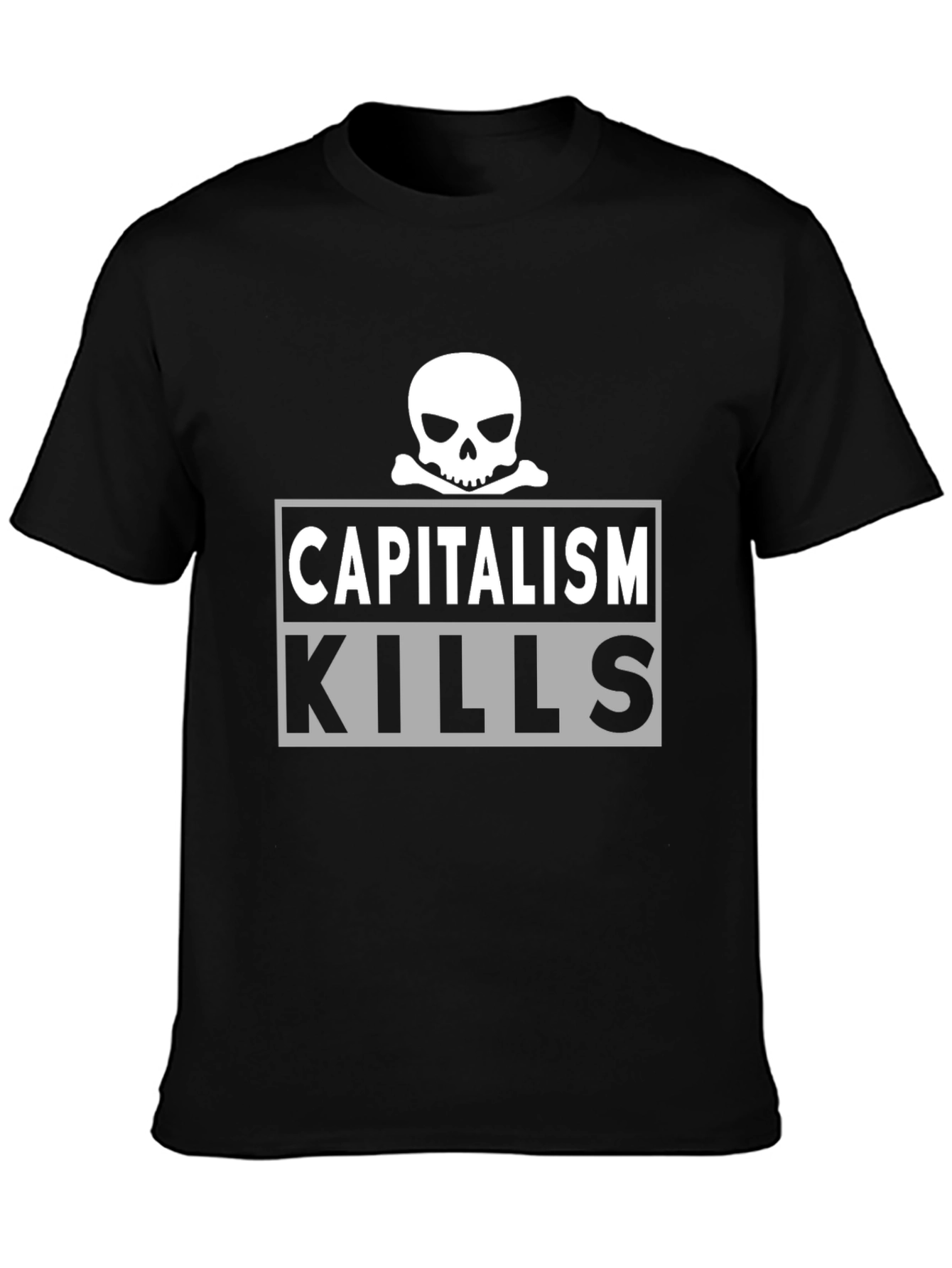 Capitalism Kills T-Shirt - Skull Graphic Tee