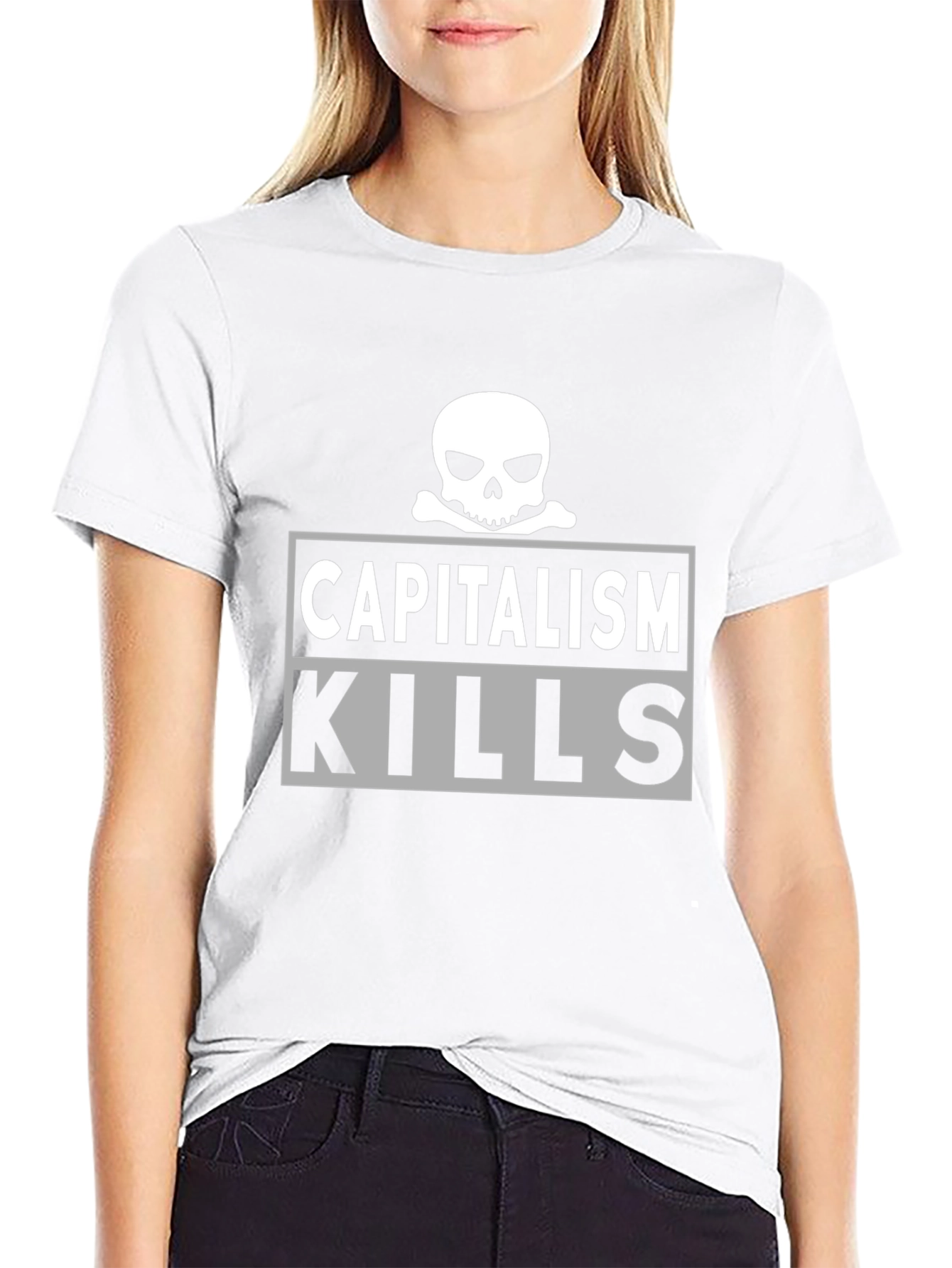 Capitalism Kills T-Shirt - Skull Graphic Tee