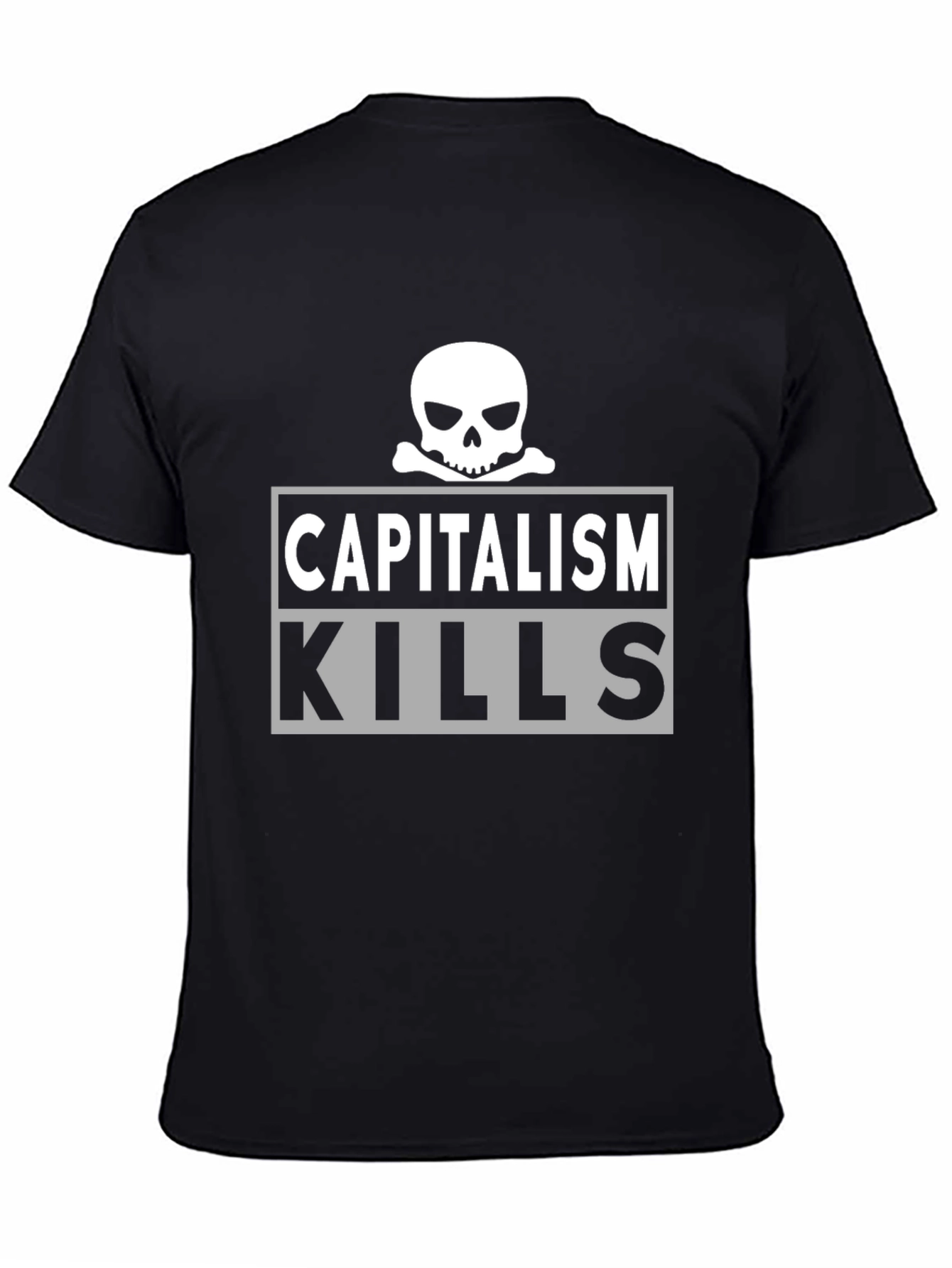 Capitalism Kills T-Shirt - Skull Graphic Tee