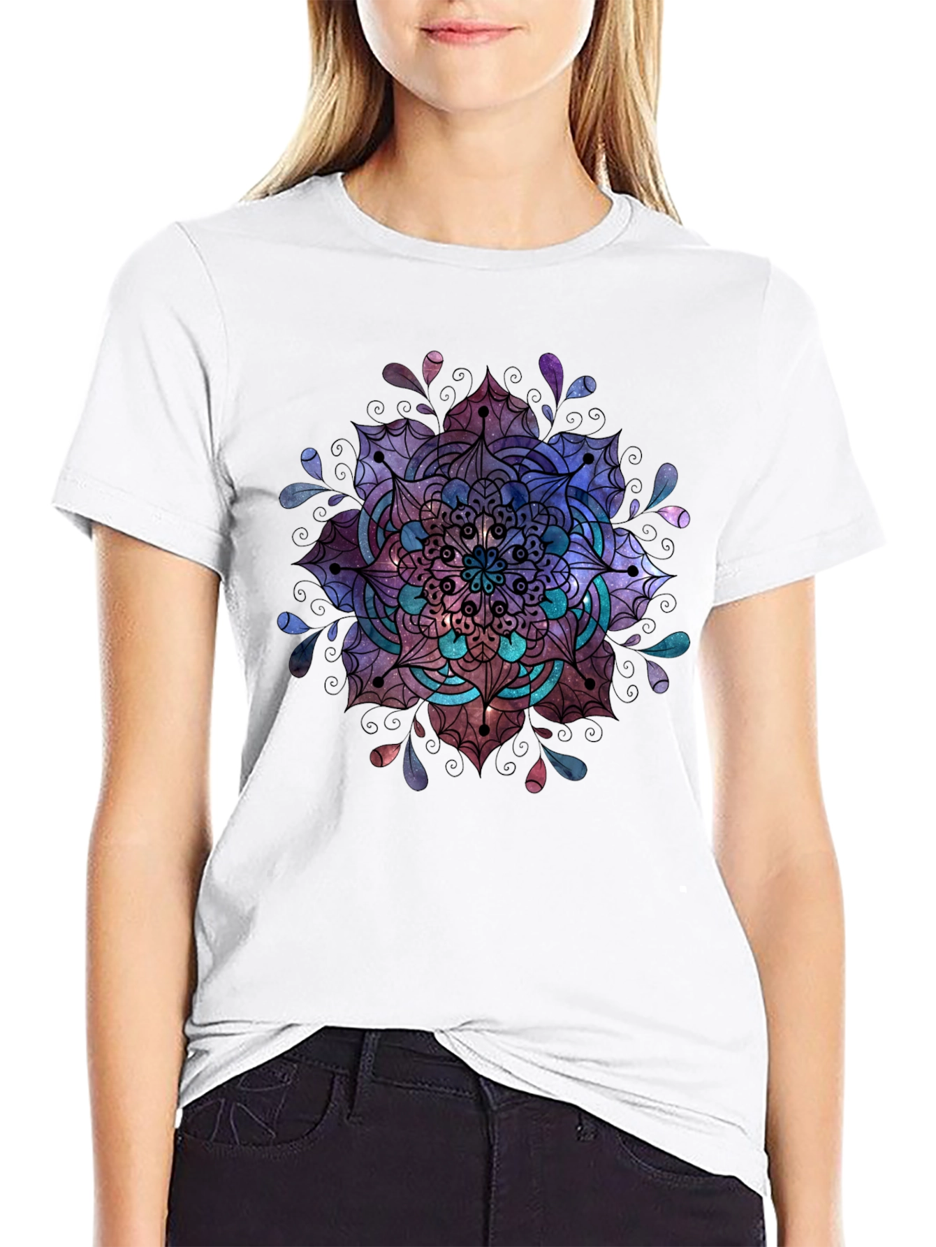 Mandala Graphic Black T-Shirt