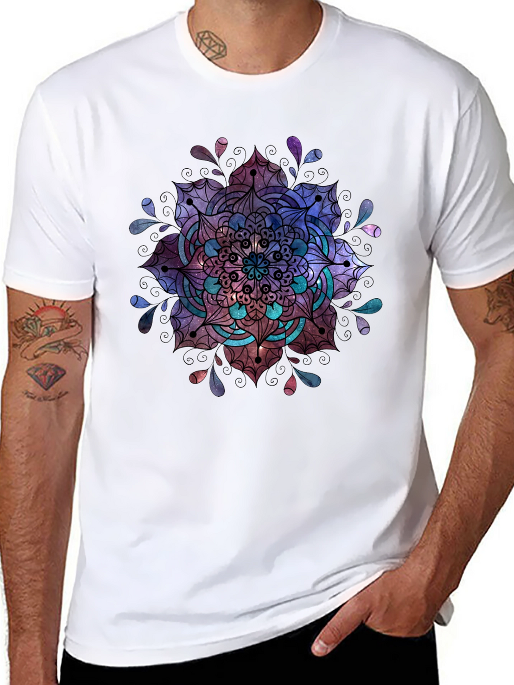Mandala Graphic Black T-Shirt