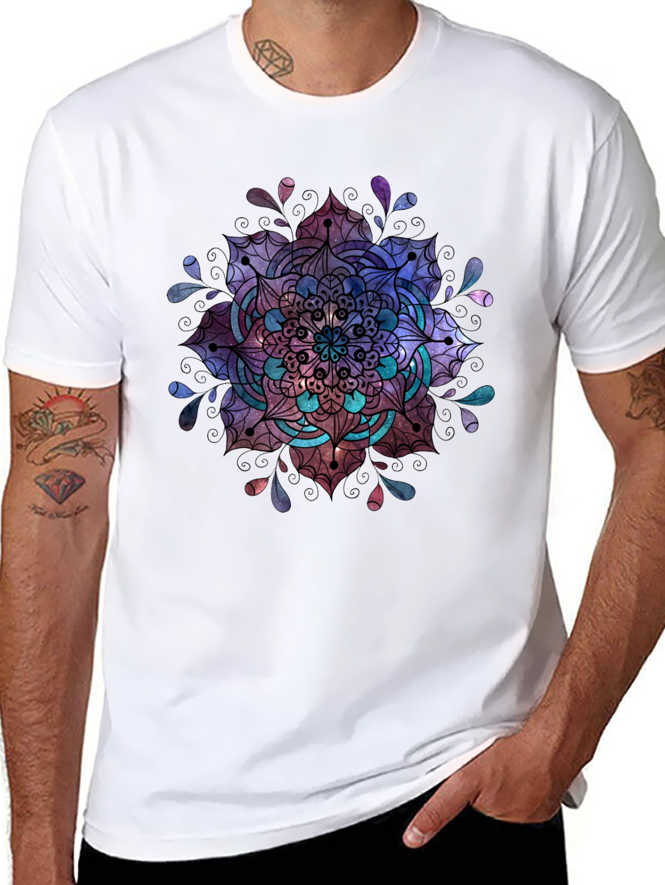 Mandala Graphic Black T-Shirt