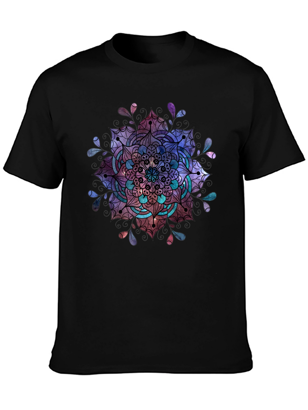 Mandala Graphic Black T-Shirt