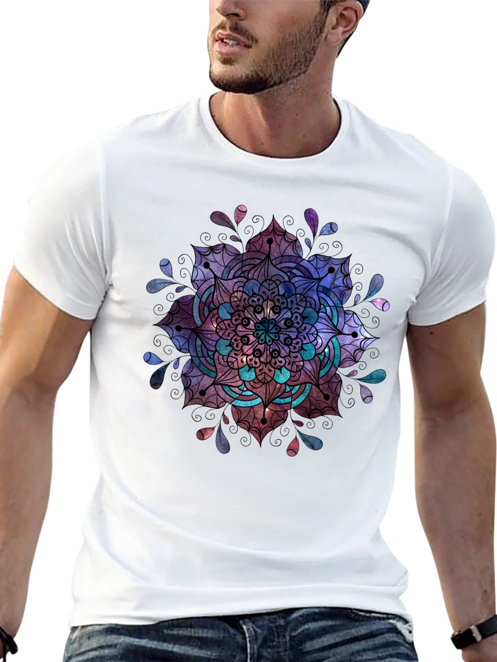 Mandala Graphic Black T-Shirt
