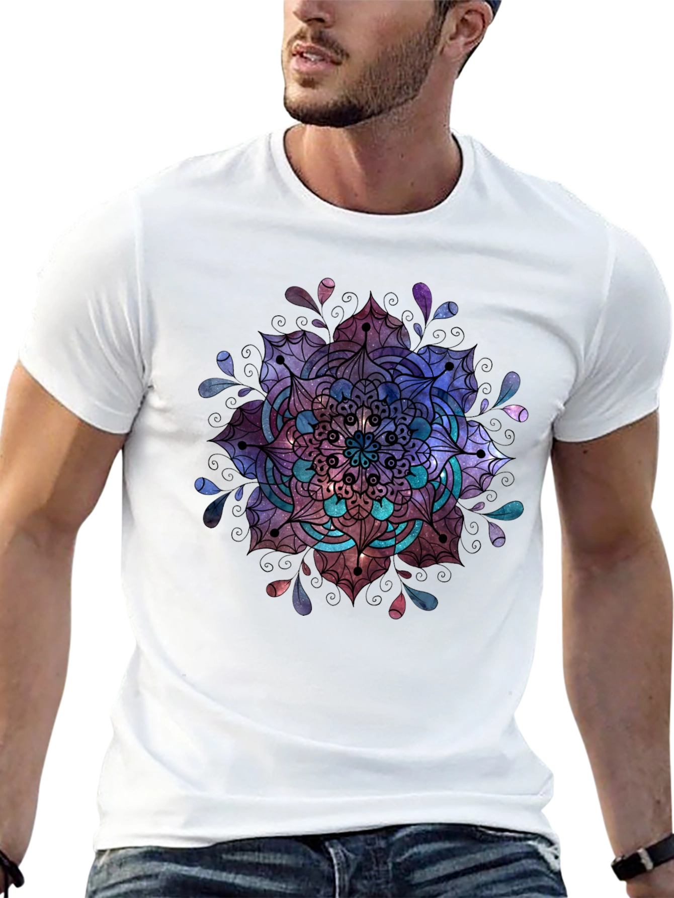 Mandala Graphic Black T-Shirt