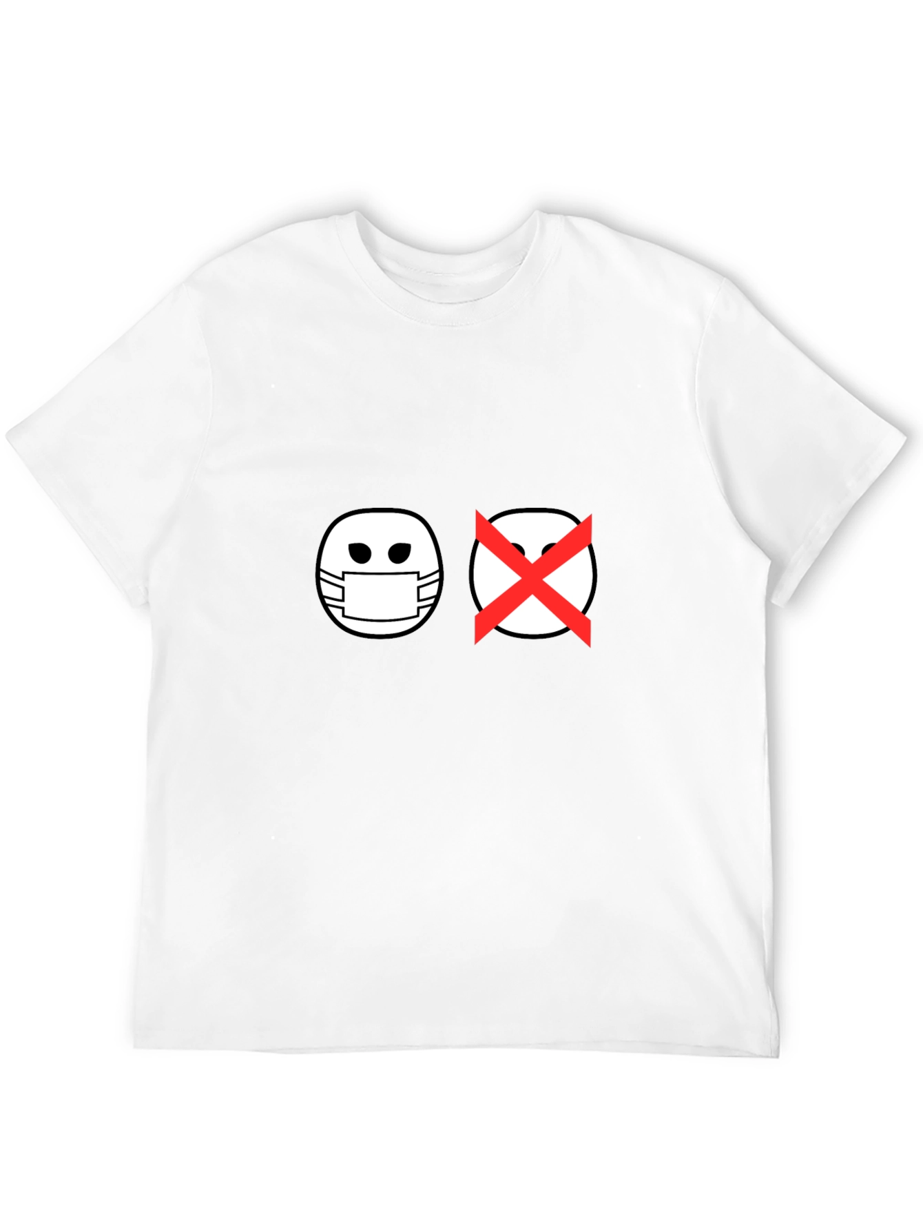 Wear a Mask T-Shirt - Black Cotton Tee