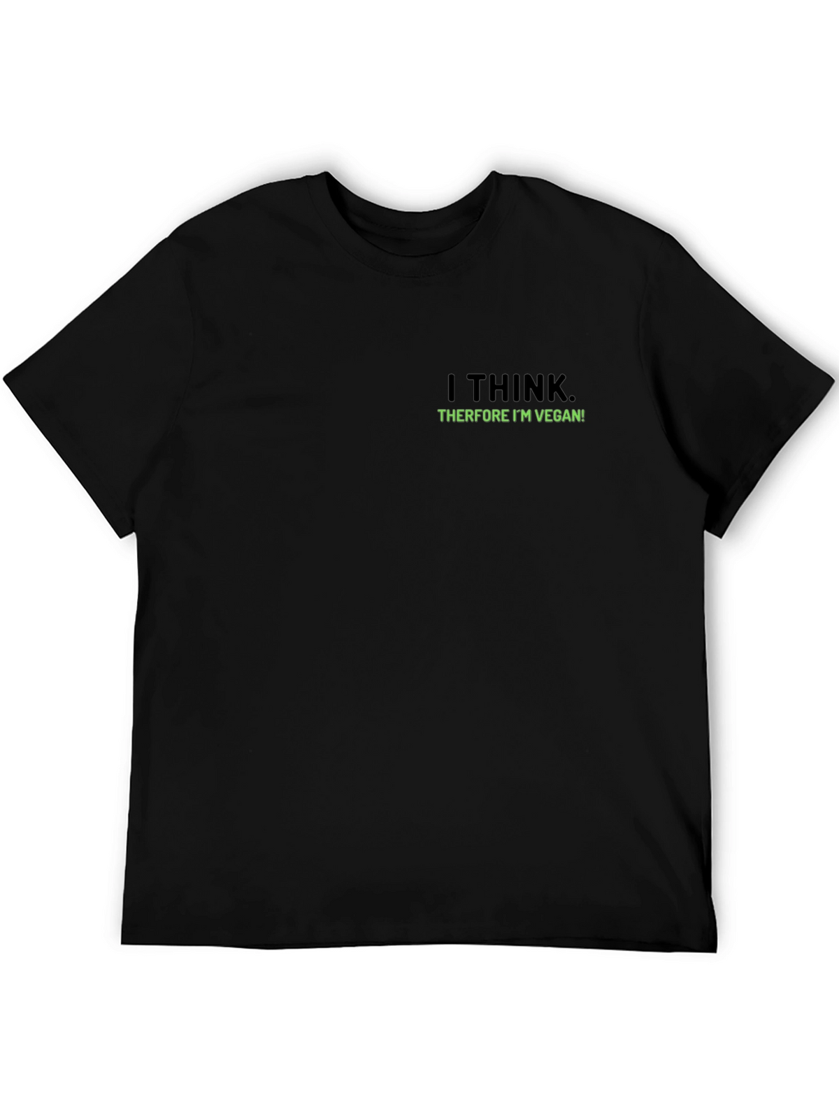 Vegan Statement Tee - I Think Therefore Im Vegan