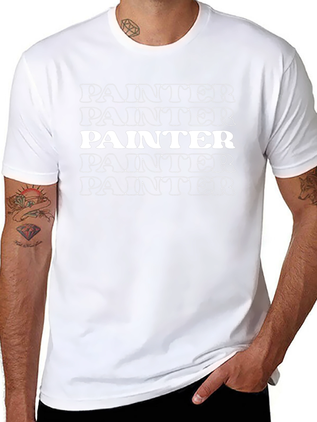 Painter Graphic Tee - Artistic Expression