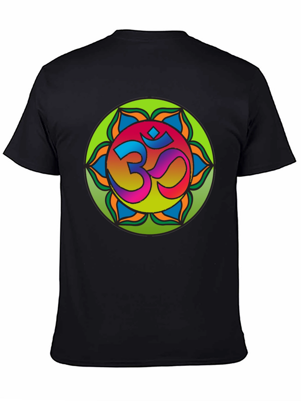 Om Mandala T-Shirt - Vibrant Spiritual Design