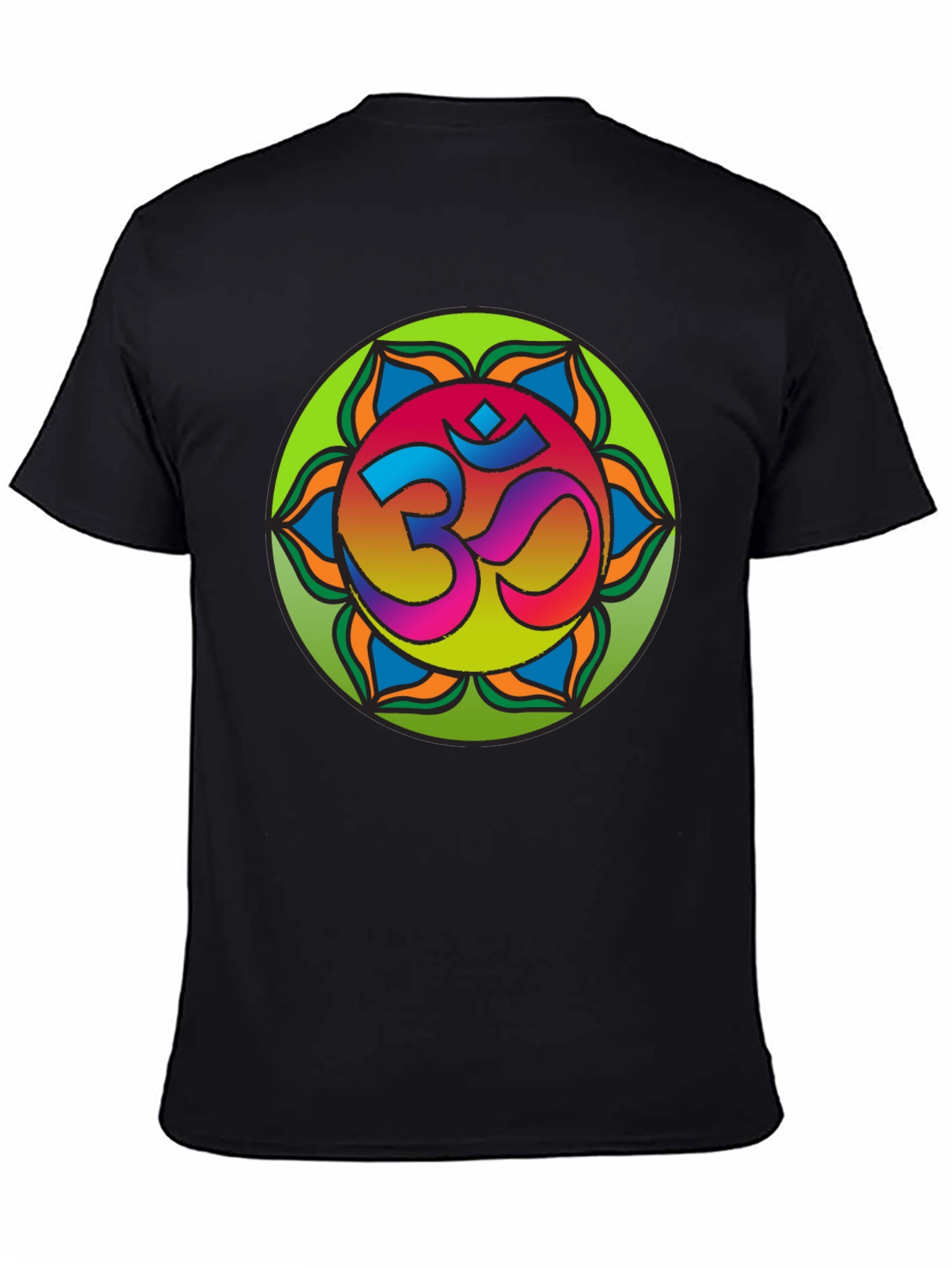 Om Mandala T-Shirt - Vibrant Spiritual Design