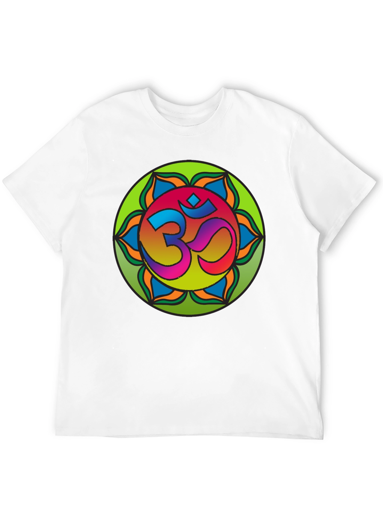 Om Mandala T-Shirt - Vibrant Spiritual Design