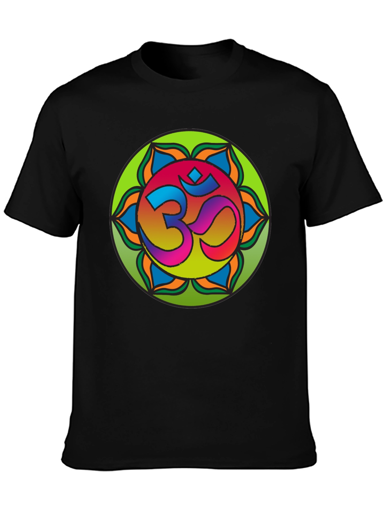Om Mandala T-Shirt - Vibrant Spiritual Design