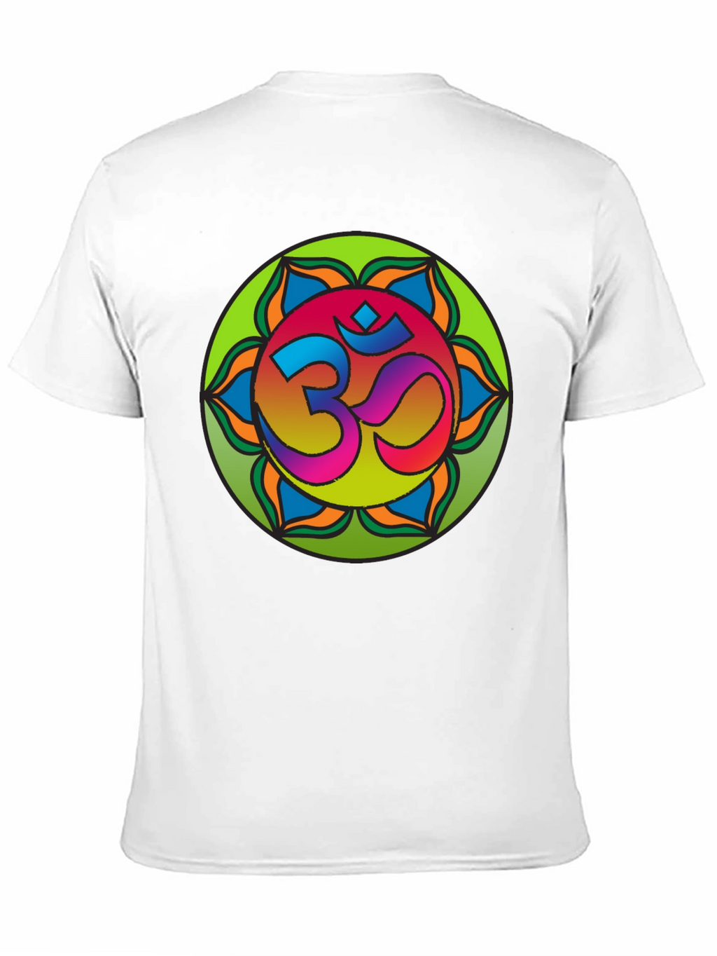 Om Mandala T-Shirt - Vibrant Spiritual Design