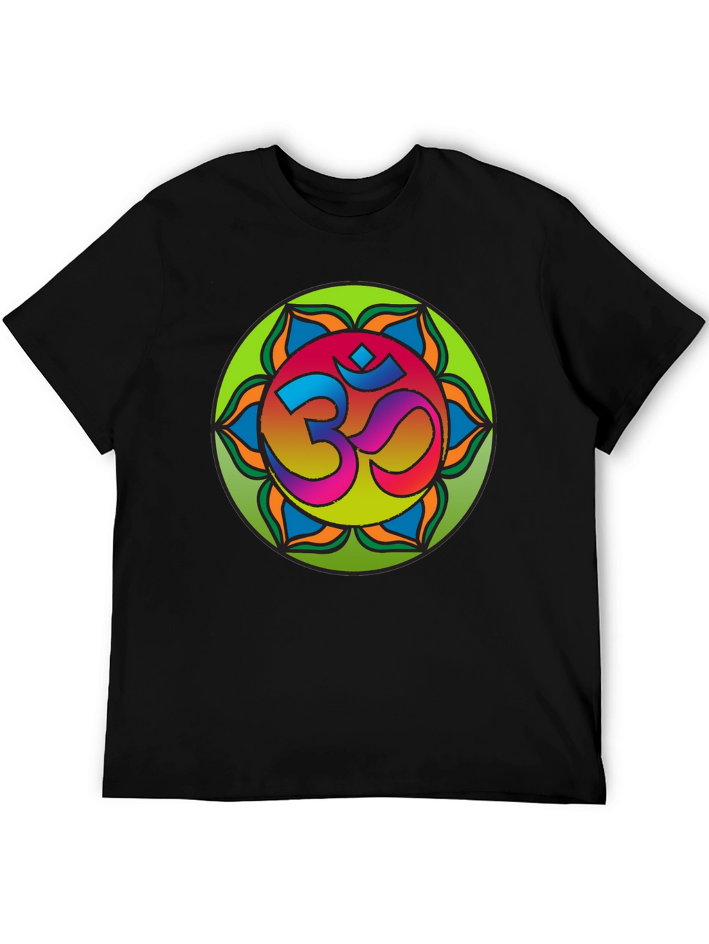 Om Mandala T-Shirt - Vibrant Spiritual Design