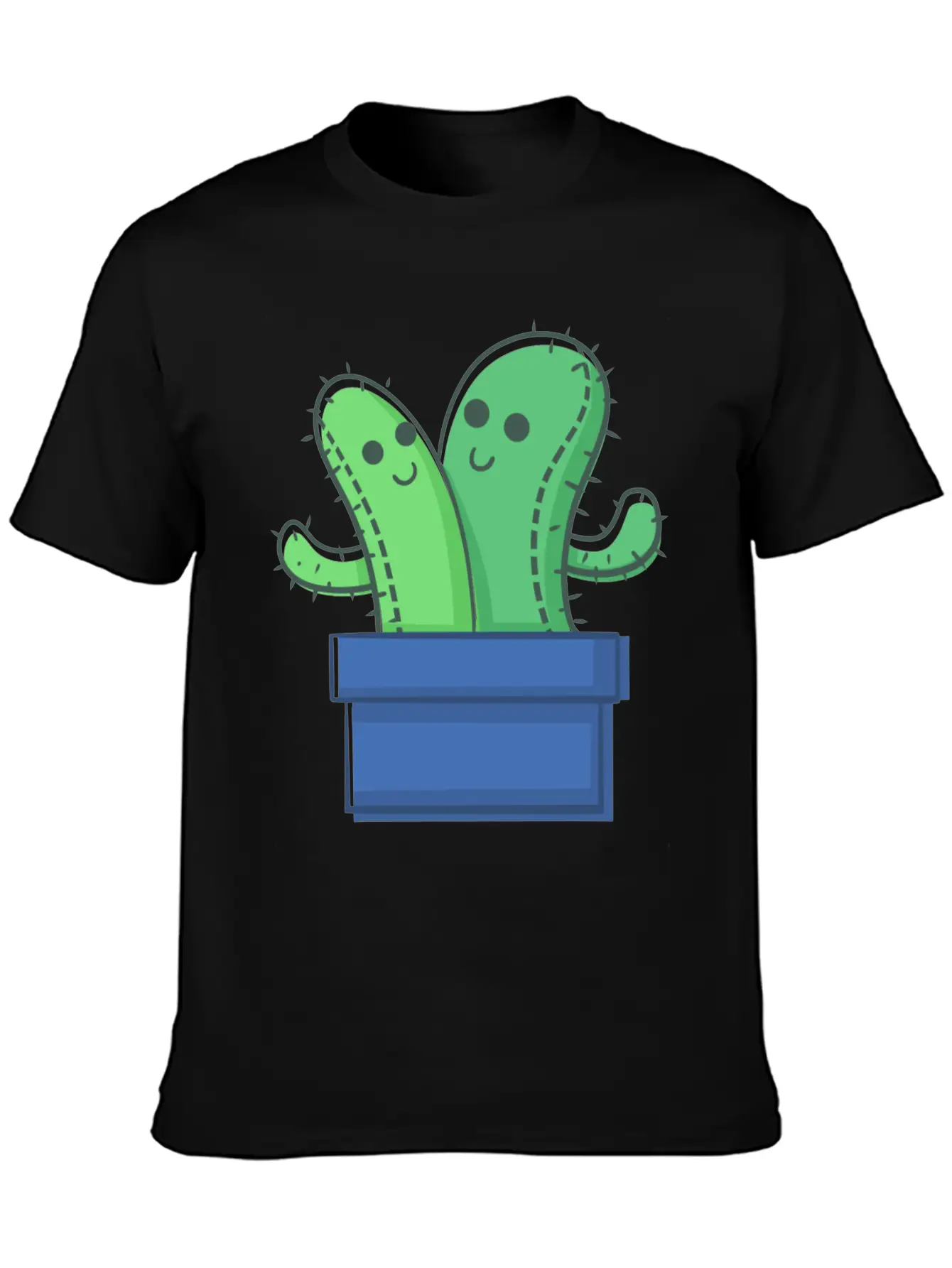 Cactus Family The Twins Timeless Short Sleeve Tee – Comfy And Minimalist Design