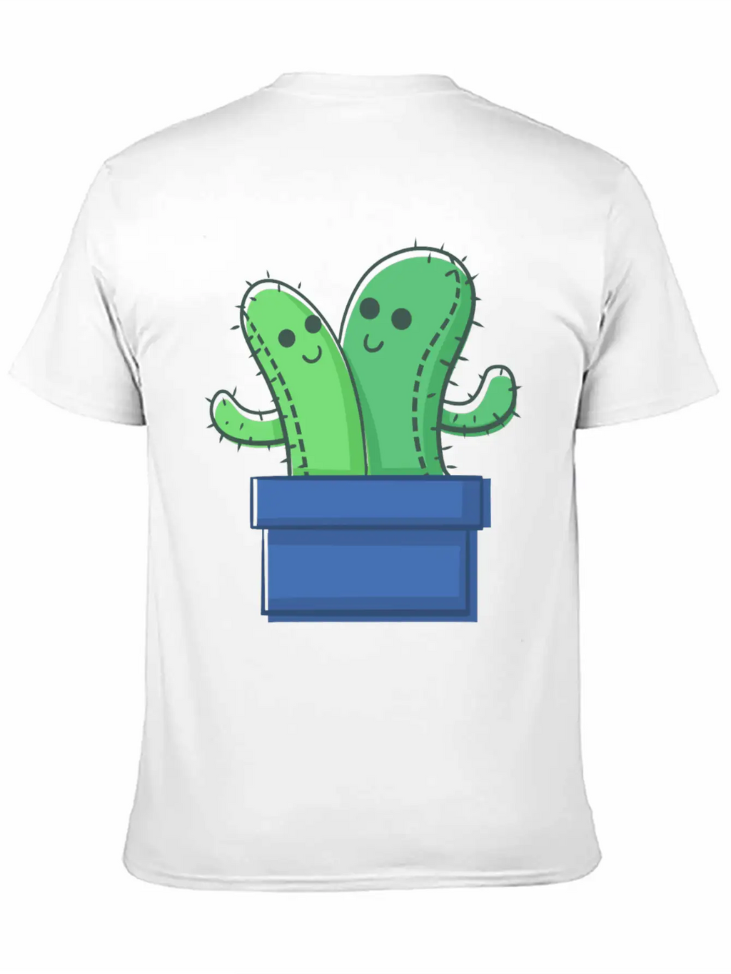 Cactus Family The Twins Timeless Short Sleeve Tee – Comfy And Minimalist Design