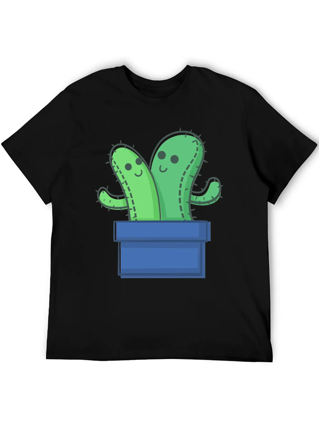 Cactus Family The Twins Timeless Short Sleeve Tee – Comfy And Minimalist Design