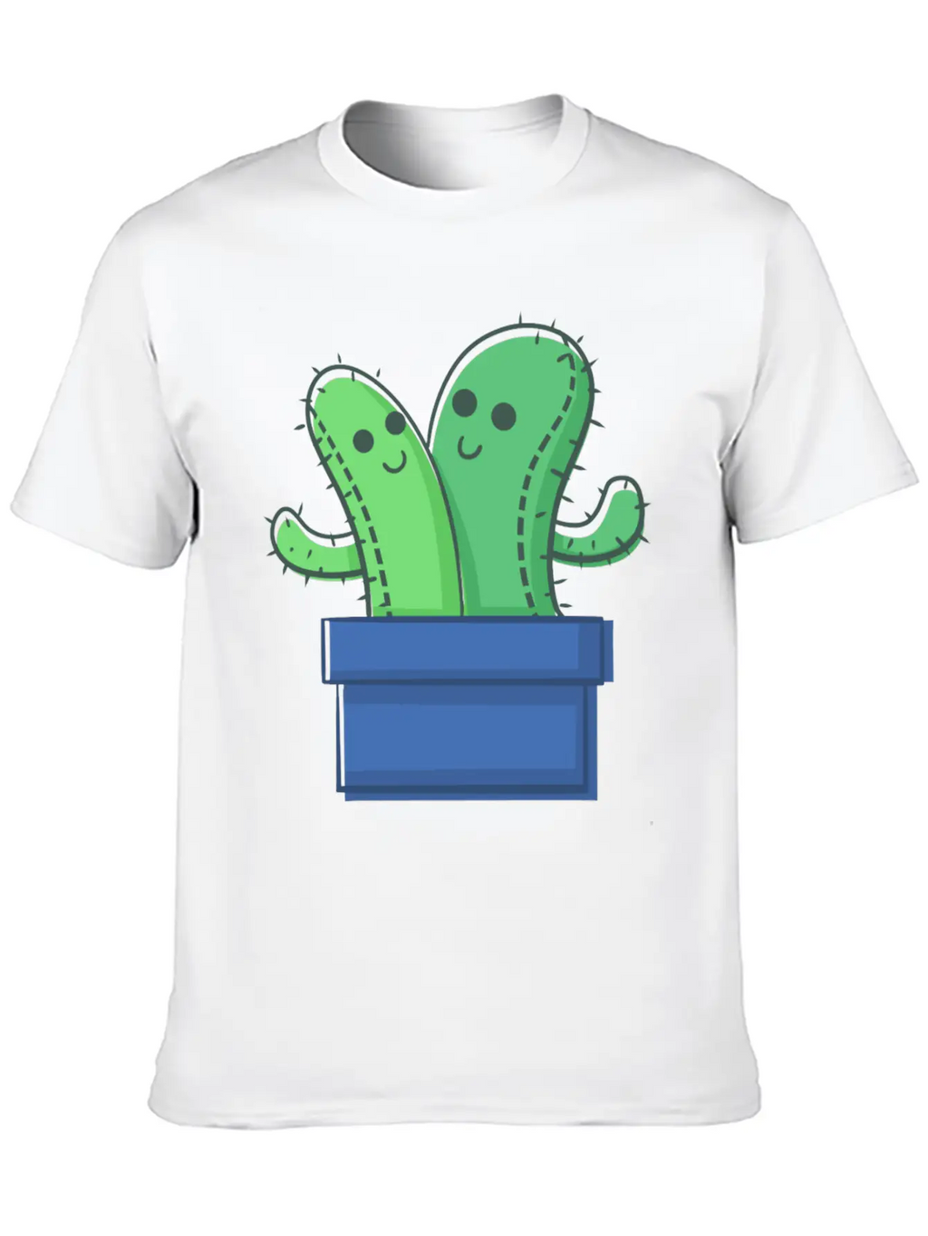 Cactus Family The Twins Timeless Short Sleeve Tee – Comfy And Minimalist Design