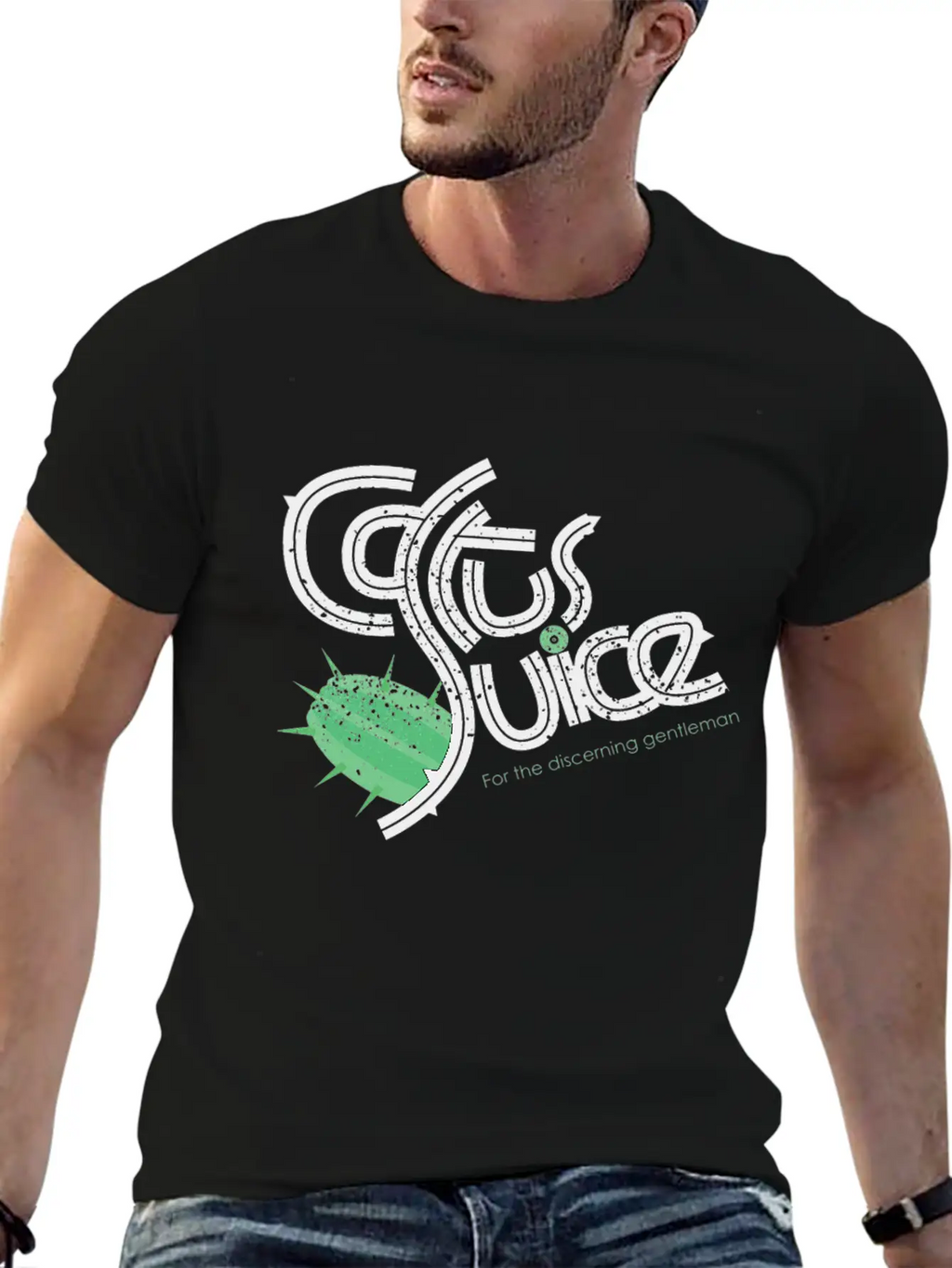 Cactus Juice Logo Basic Graphic T-Shirt – Daily Comfort In Soft Cotton