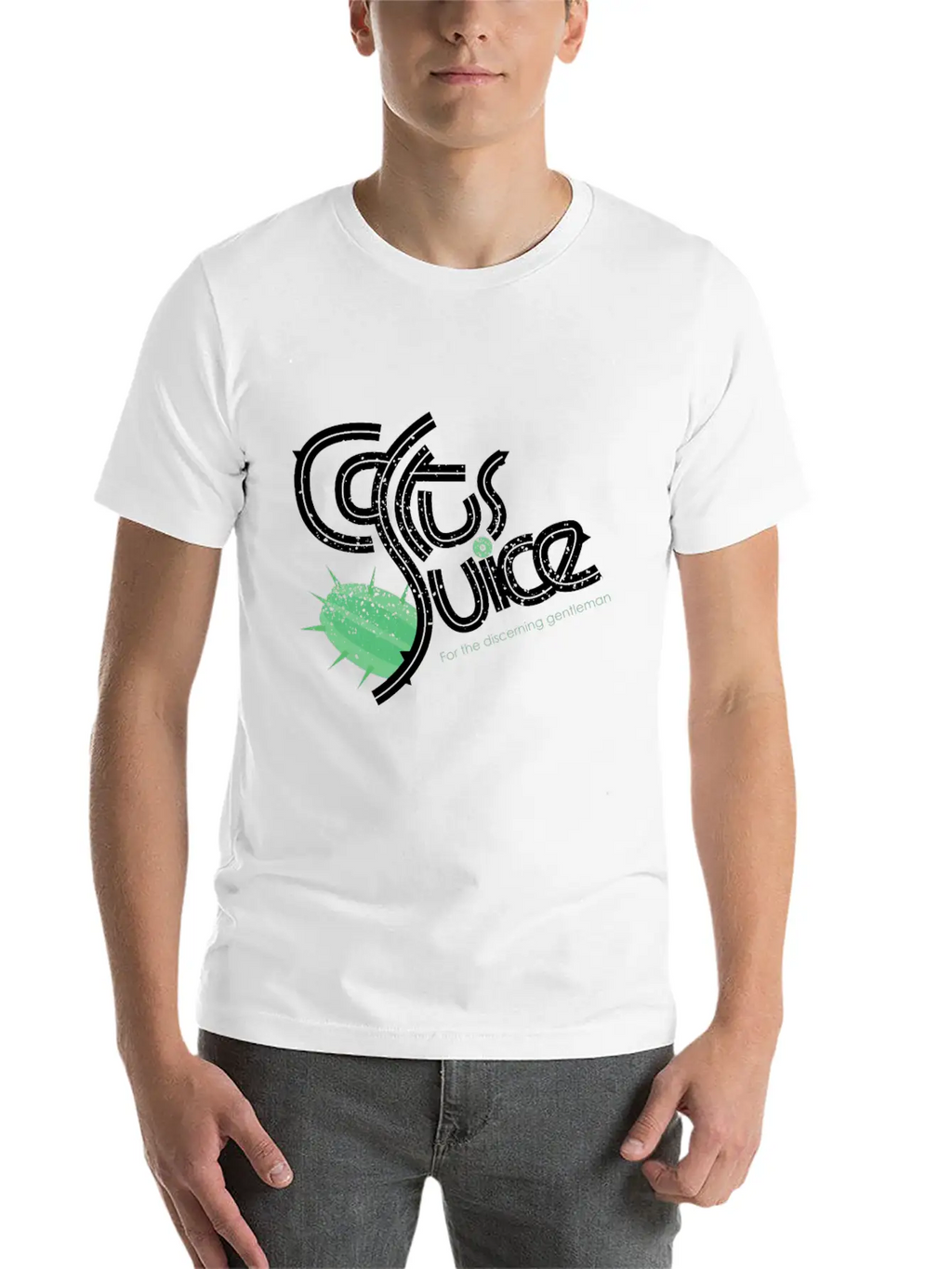 Cactus Juice Logo Basic Graphic T-Shirt – Daily Comfort In Soft Cotton