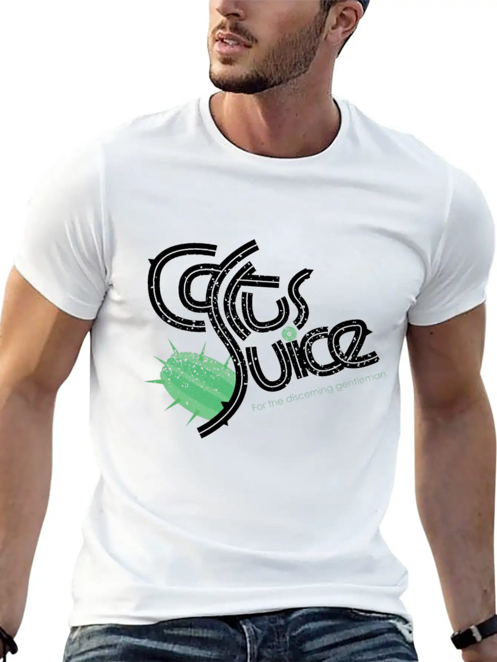 Cactus Juice Logo Basic Graphic T-Shirt – Daily Comfort In Soft Cotton