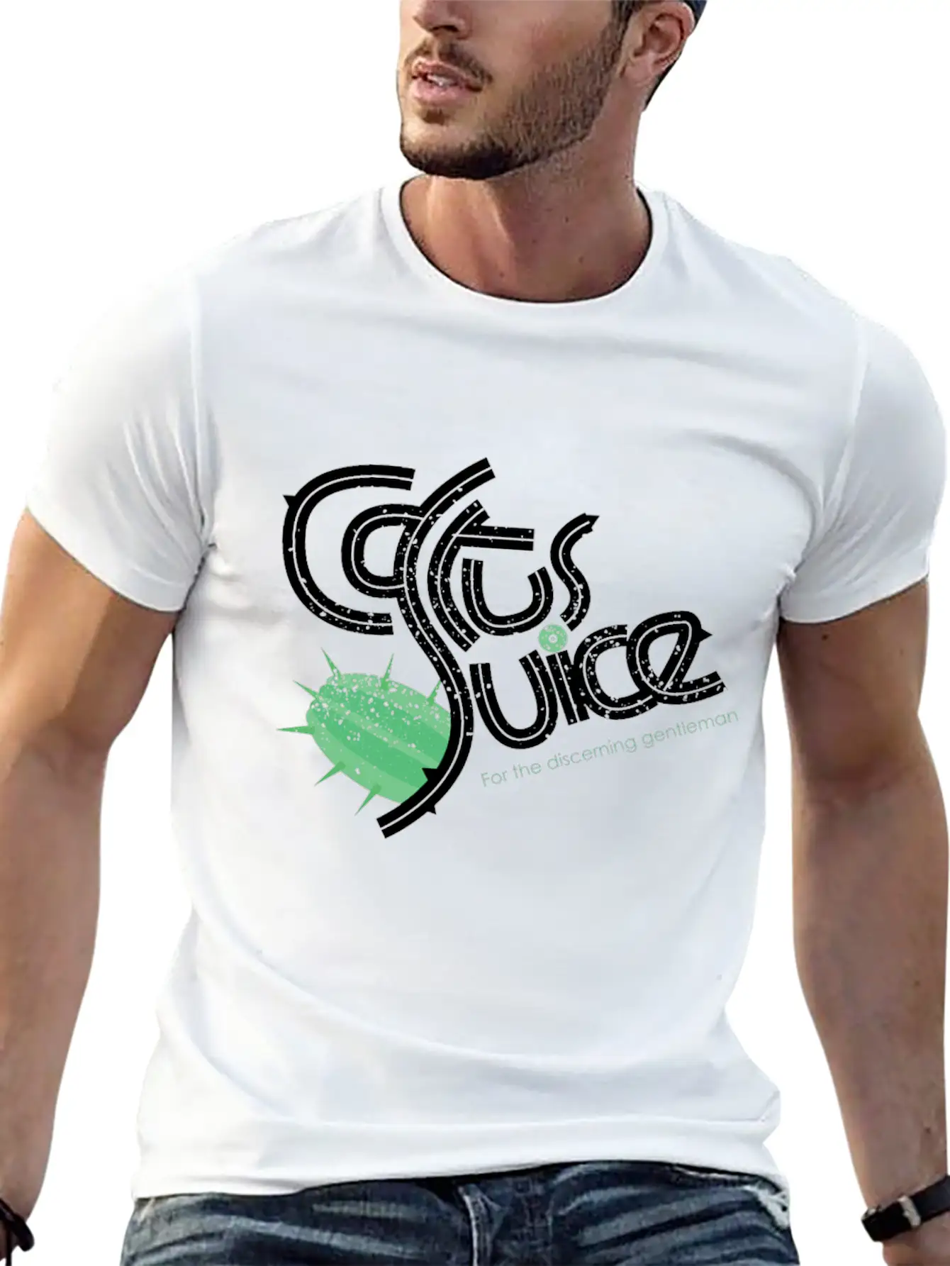 Cactus Juice Logo Basic Graphic T-Shirt – Daily Comfort In Soft Cotton
