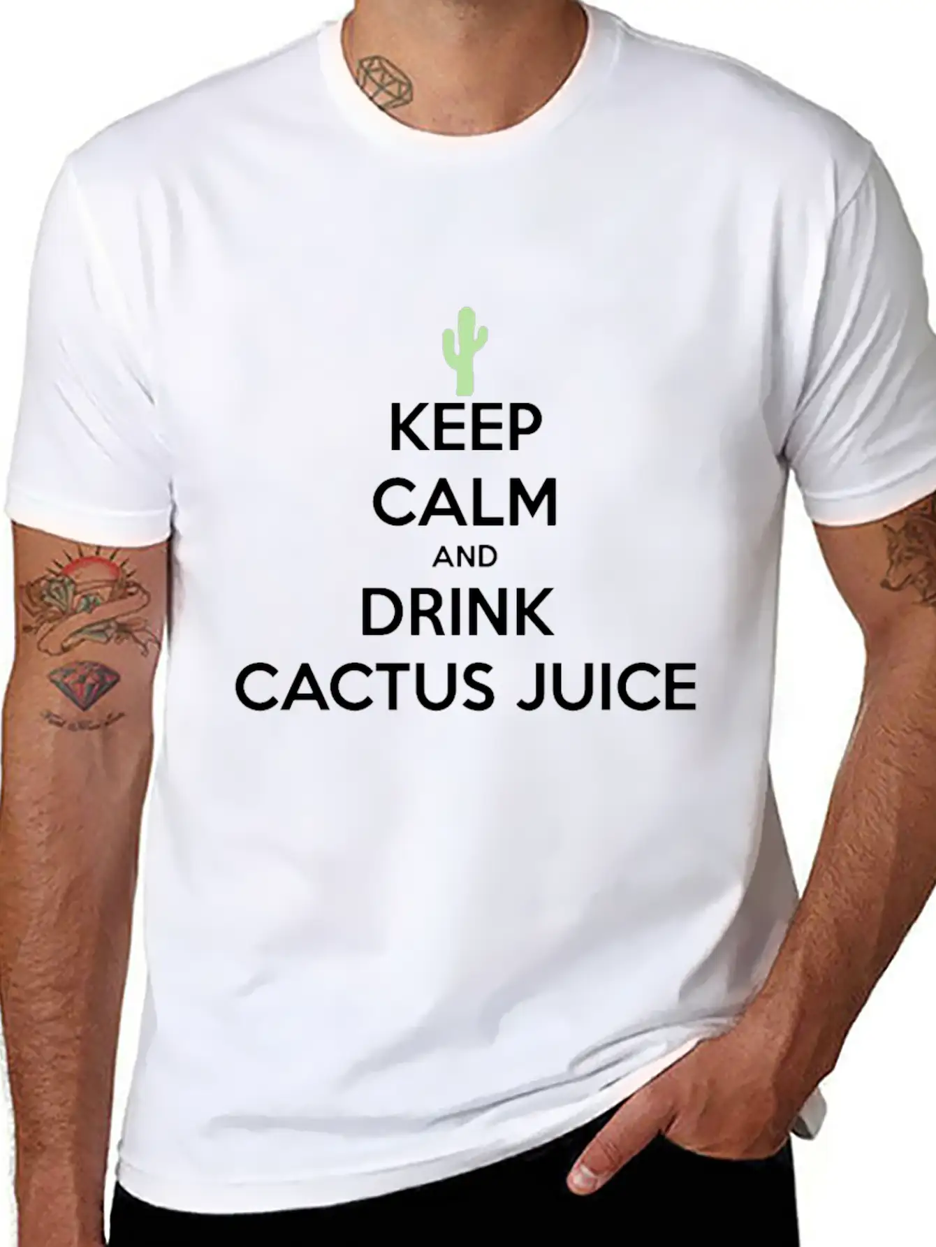 Cactus Juice Logo Timeless Short Sleeve Tee – Comfy And Minimalist Design