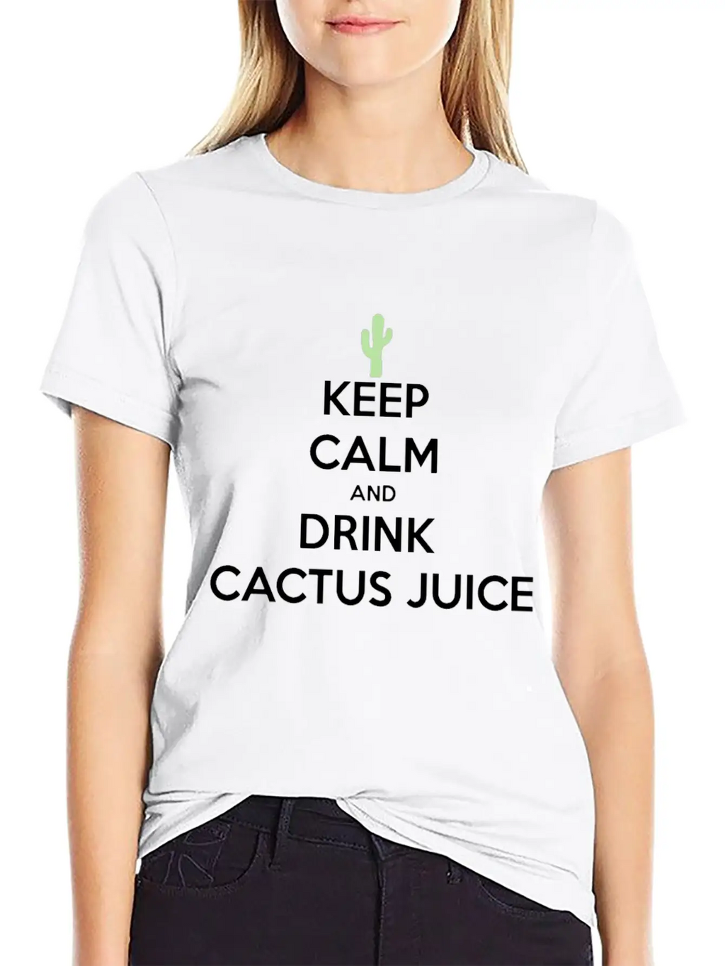 Cactus Juice Logo Timeless Short Sleeve Tee – Comfy And Minimalist Design
