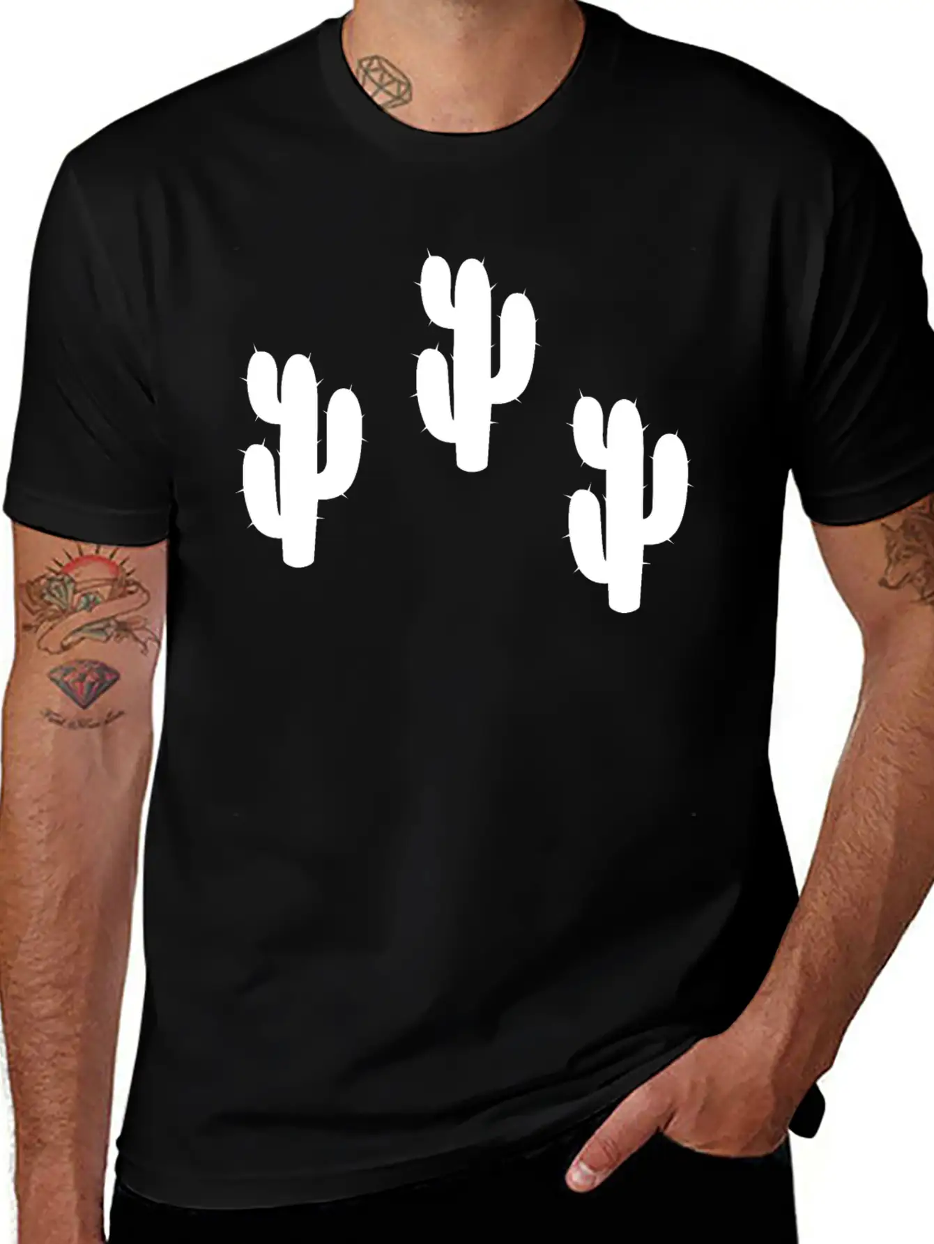 Cactus Modern Fit Casual T-Shirt – Clean And Versatile Design