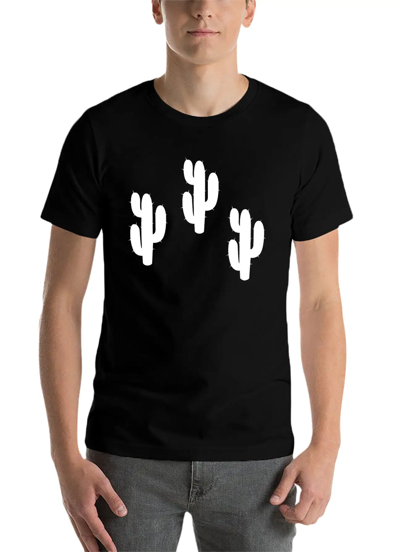 Cactus Modern Fit Casual T-Shirt – Clean And Versatile Design