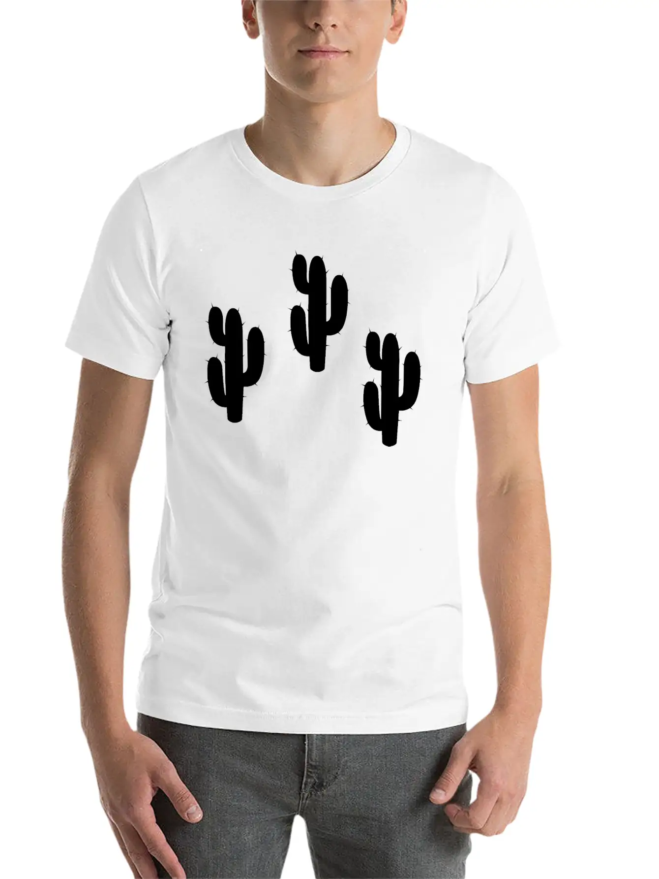Cactus Modern Fit Casual T-Shirt – Clean And Versatile Design