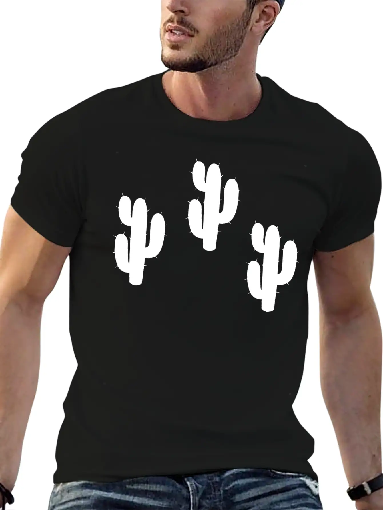 Cactus Modern Fit Casual T-Shirt – Clean And Versatile Design