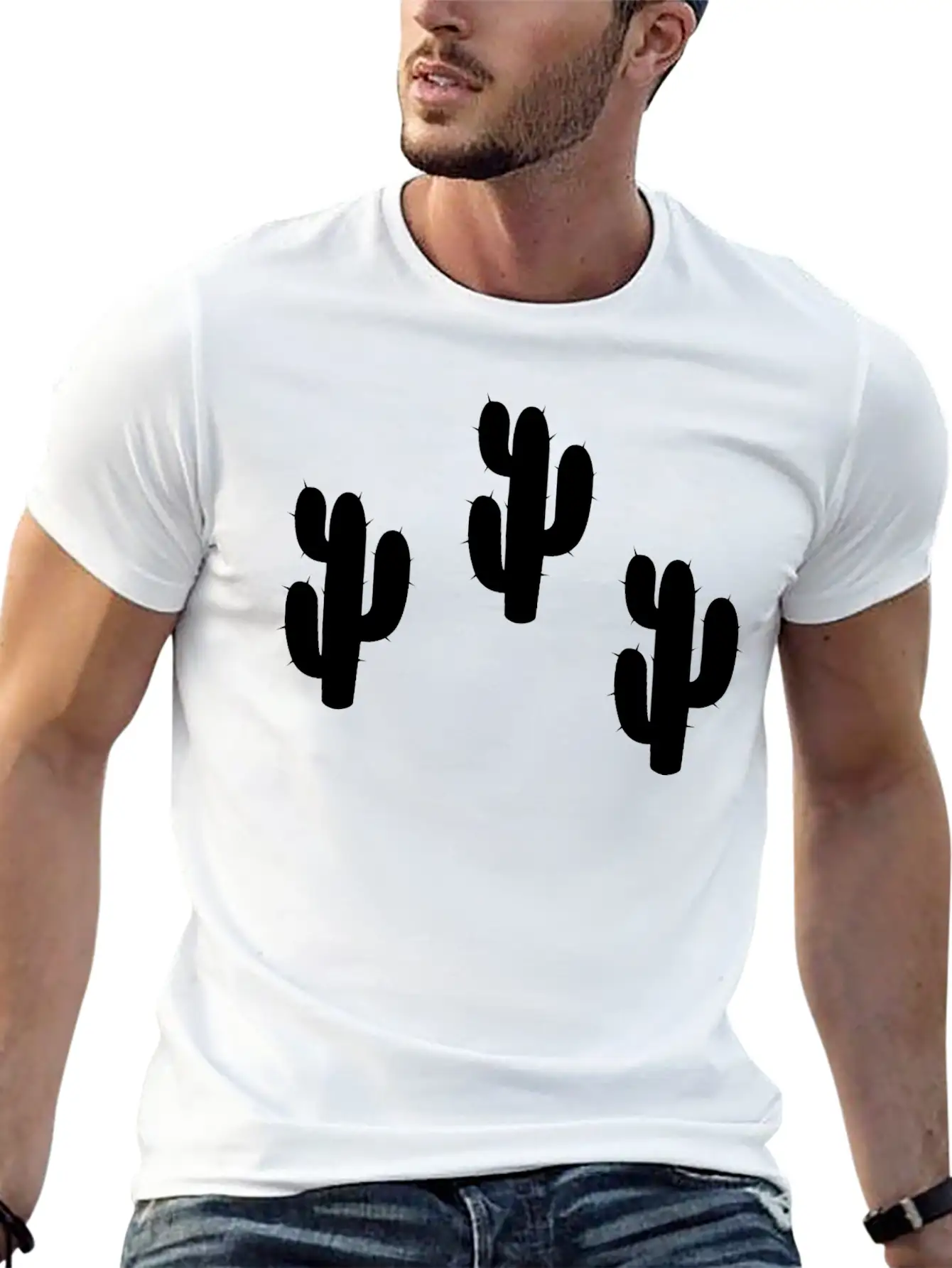 Cactus Modern Fit Casual T-Shirt – Clean And Versatile Design