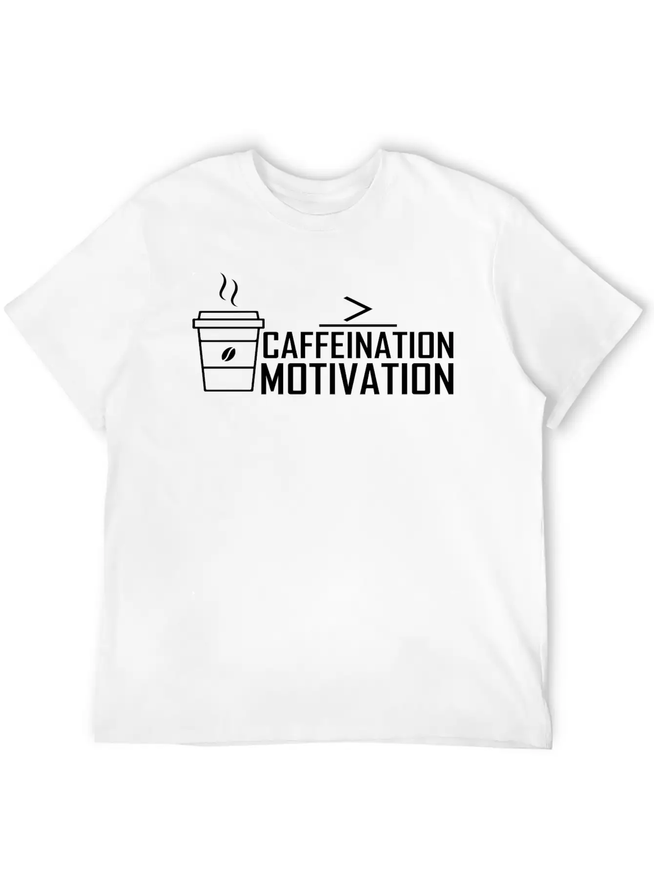 Caffeination Motivation Basic Graphic T-Shirt – Daily Comfort In Soft Cotton