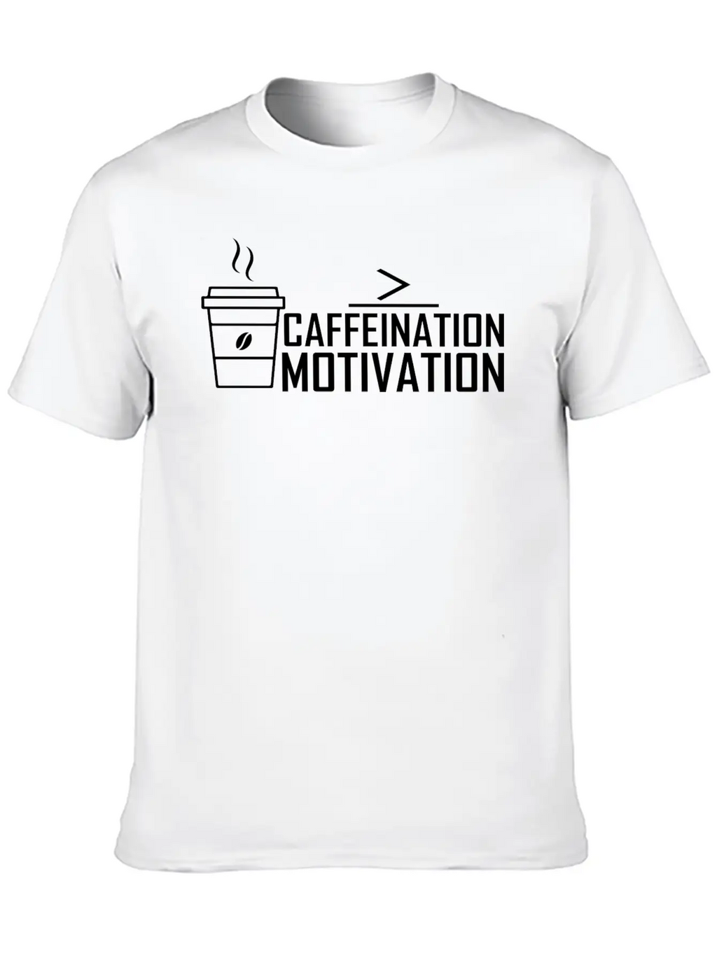 Caffeination Motivation Basic Graphic T-Shirt – Daily Comfort In Soft Cotton