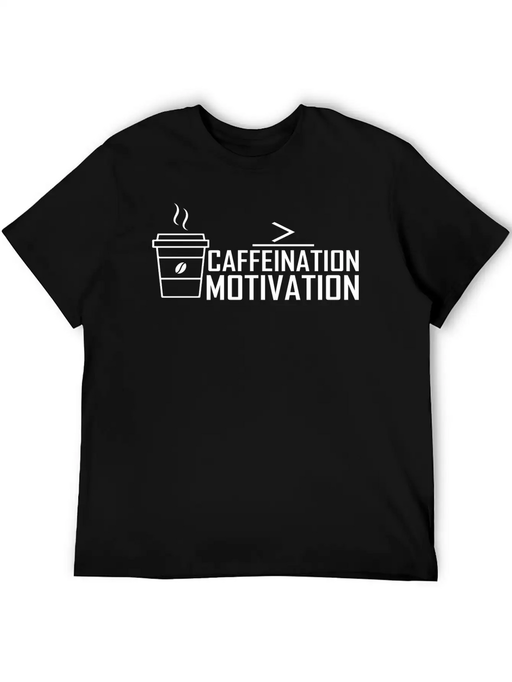 Caffeination Motivation Basic Graphic T-Shirt – Daily Comfort In Soft Cotton