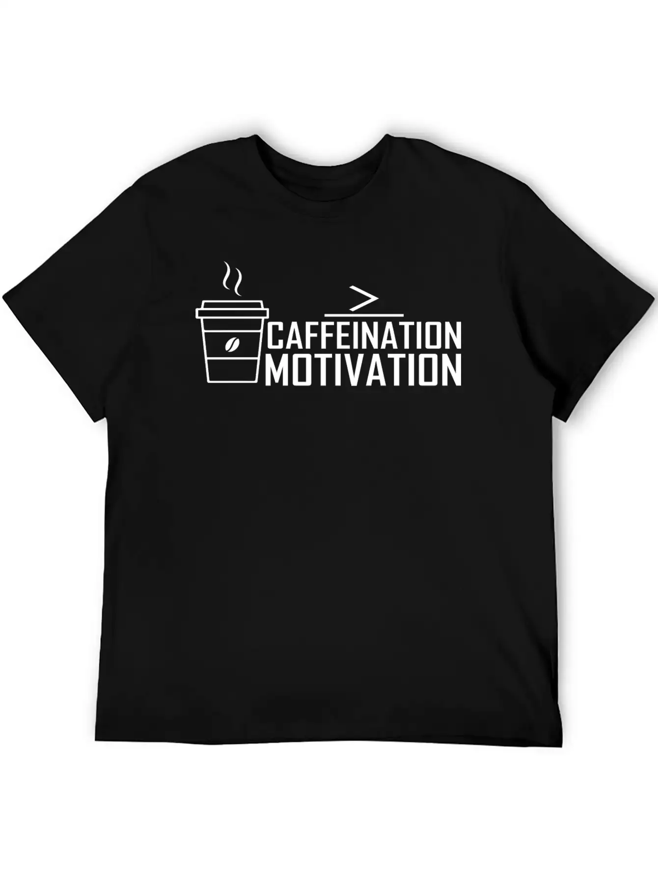 Caffeination Motivation Basic Graphic T-Shirt – Daily Comfort In Soft Cotton
