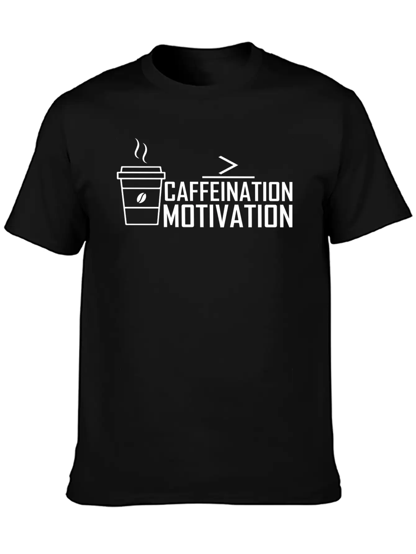 Caffeination Motivation Basic Graphic T-Shirt – Daily Comfort In Soft Cotton